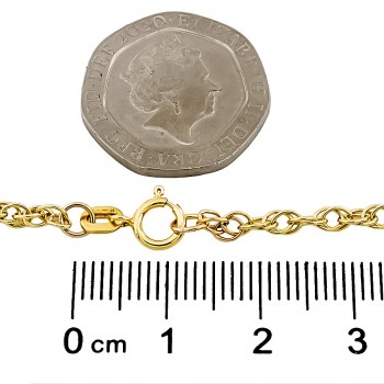 9ct gold 2.3g 7 ins Prince of Wales Bracelet